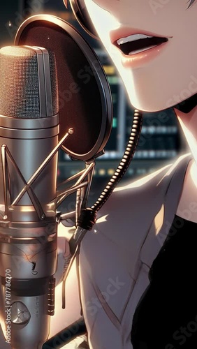 A handsome male singer