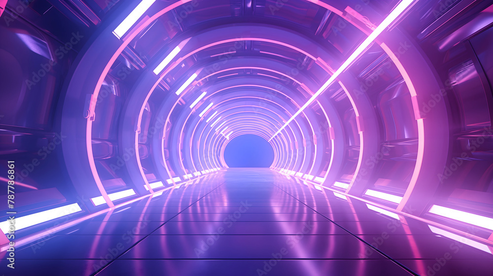 Trails of Light in the Dark Tunnel