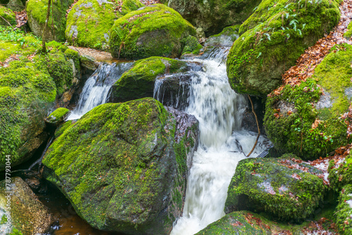 river ysper in the valley ypsertal in the lower austrian region waldviertel