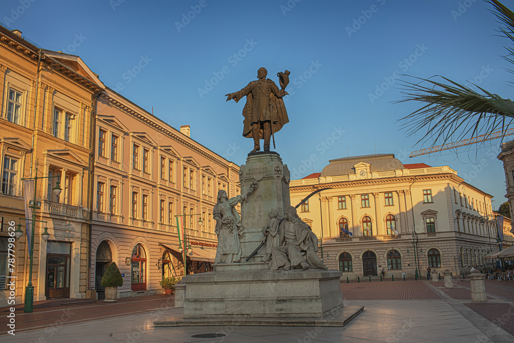 City centre in Szeged,Hungary.High quality photo.