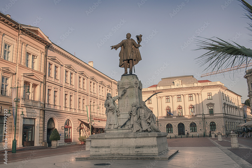 City centre in Szeged,Hungary.High quality photo.