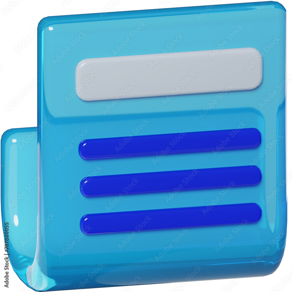 File Document Business startup 3D Object File Document Business startup 3D Object