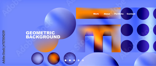 A geometric pattern of circles and balls in electric blue color on a macro photography style background. A fusion of technology, engineering, and science in a plastic design