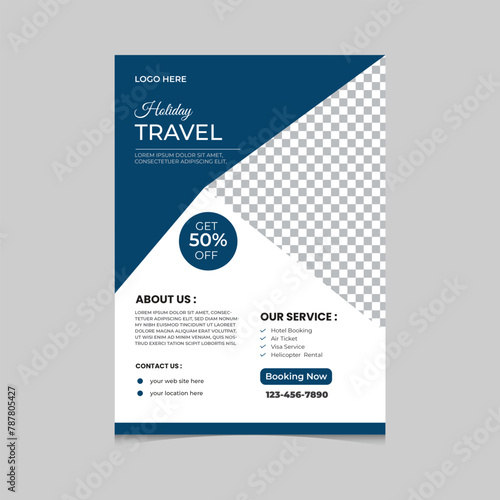 creative travel flyer design.