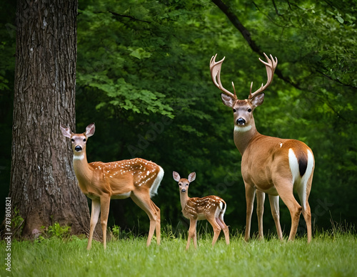 deer in the woods