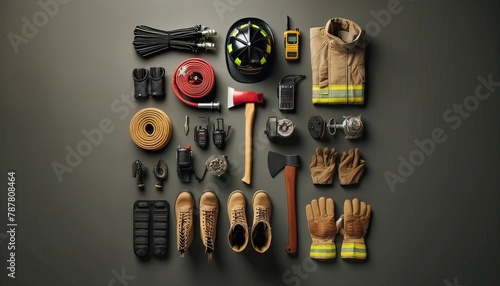 Organized Firefighter Equipment and Tools