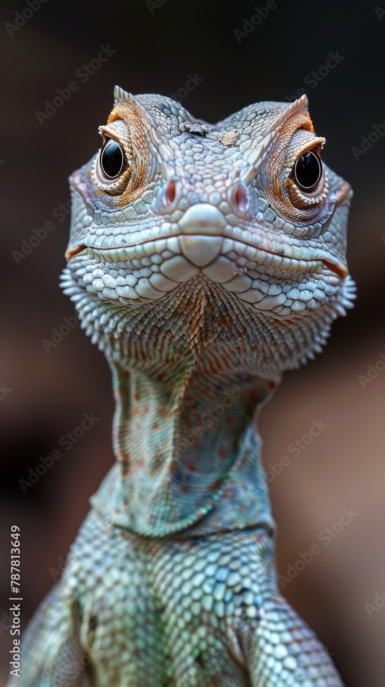 Close Up Portrait of a Lizard