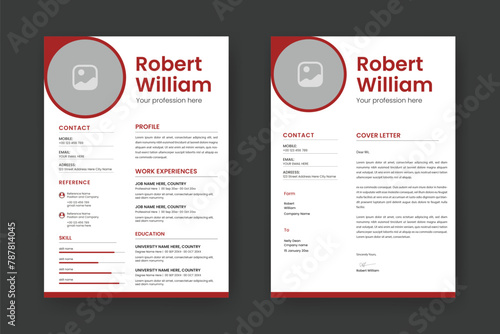 Resume and Cover Letter Layout Set