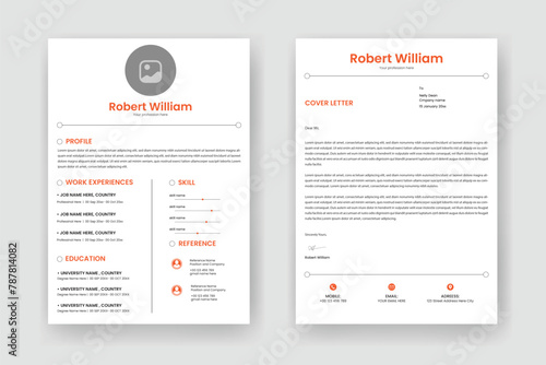 Resume and Cover Letter Layout Set