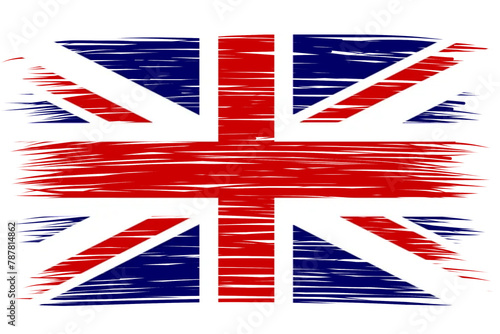 Brush flag of United Kingdom design file format png united kingdom brush stroke national flag photo