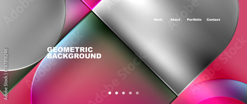 it is a geometric background with a lot of different colored circles . High quality
