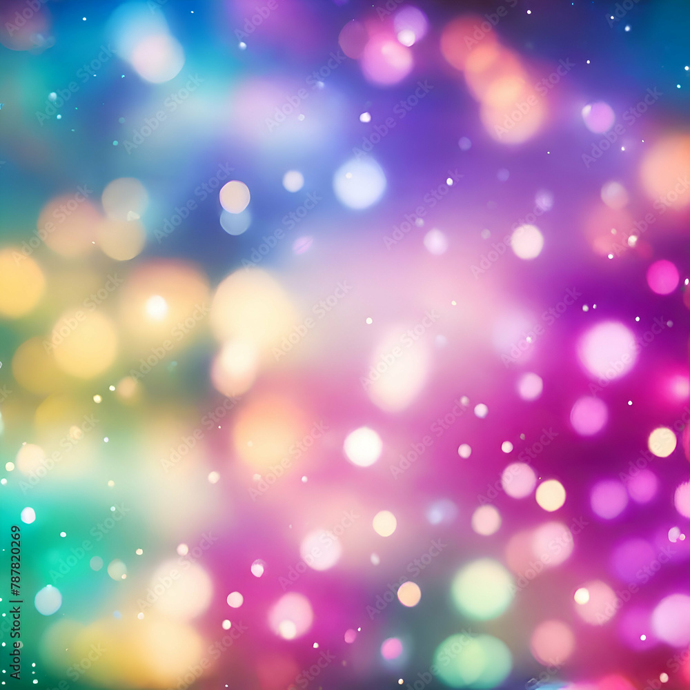 Colorful bokeh background with soft dots