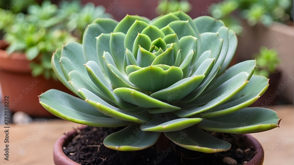A vibrant green succulent with delicate rosette-shaped leaves A vibrant green succulent with delicate rosette-shaped leaves