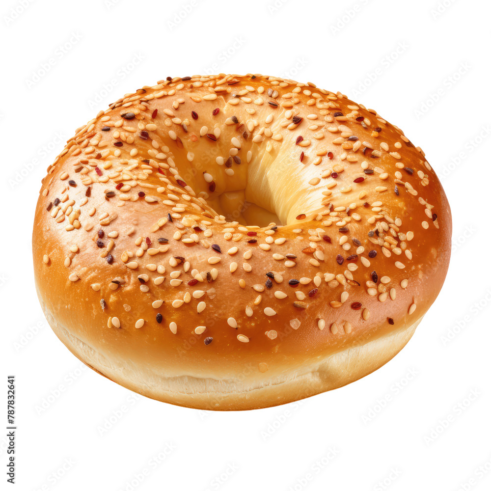 bagel with poppy seeds bagel with poppy seeds