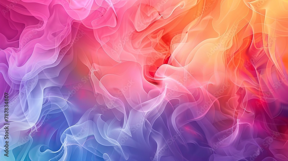 Smokey modern background with abstract colors.