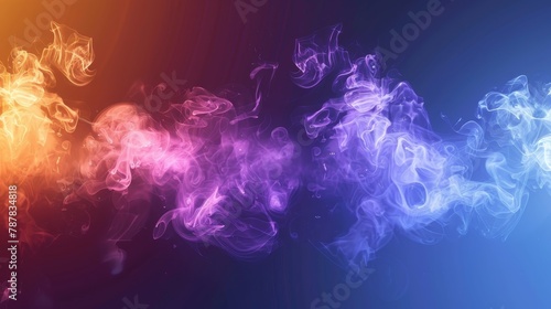 Background of abstract modern colors with transparent smoke......