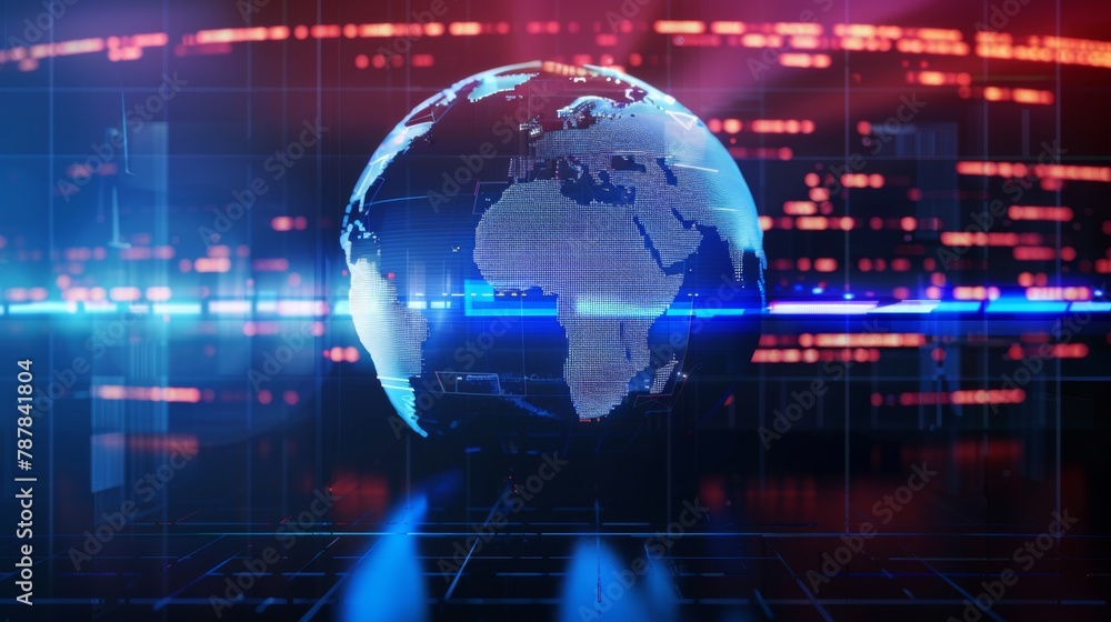 3D World News Background, digital world breaking news Studio Background for news report and breaking news on world live report 3D World News Background, digital world breaking news Studio Background for news report and breaking news on world live report