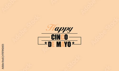 Festive Cinco de Mayo Typography Design for Your Celebration