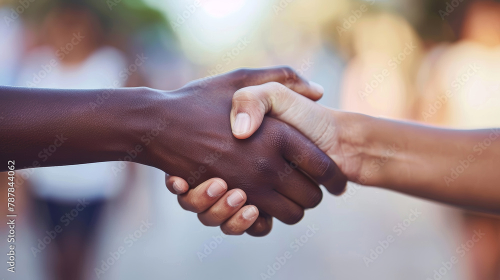 Partnership Handshake. Business Deal, Teamwork and Collaboration - obrazy, fototapety, plakaty 