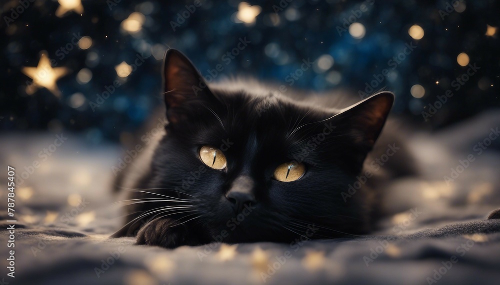 black cat cute