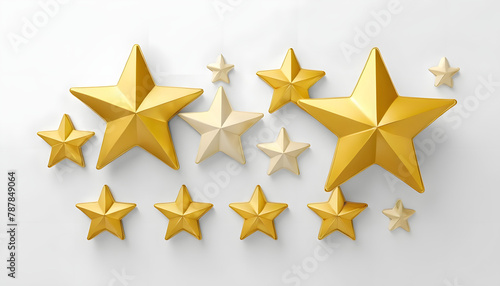 gold star on white background