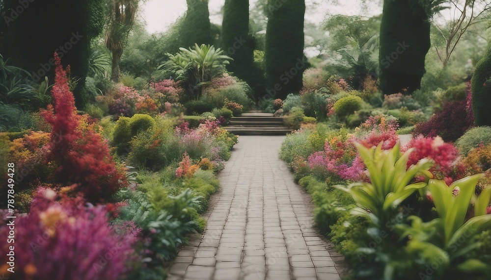 path in garden path in garden