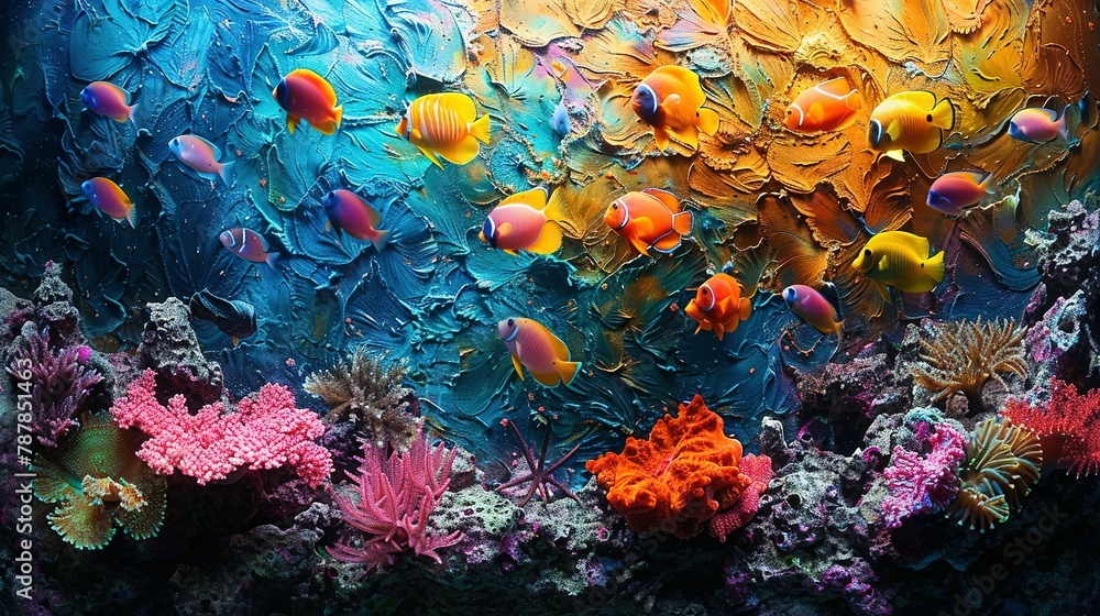 Coral reef with tropical fish,Incredible and amazing coral reefs full of multi colored fish and sea creatures, like an underwate Coral reef with tropical fish,Incredible and amazing coral reefs full of multi colored fish and sea creatures, like an underwate