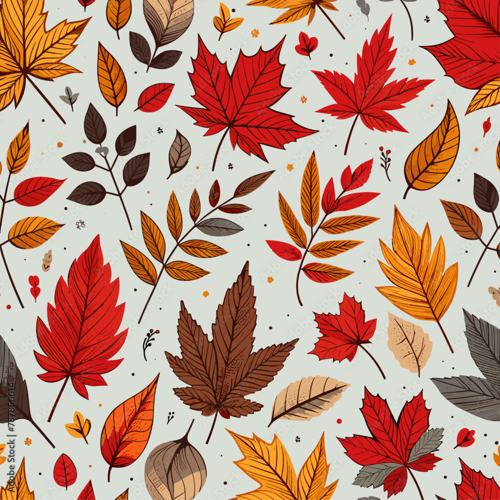 Autumn leaves vector image