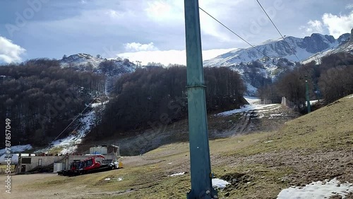 Campitello Matese - Panoramica della piana da sotto la Seggiovia Cristallo Anfiteatro photo