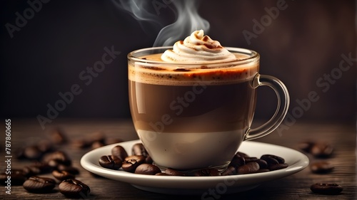 HD 8K wallpaper stock photo of a cup of coffee