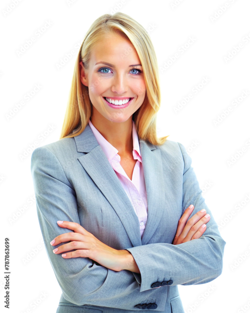 Portrait of a Happy and Confident Business Woman - PNG File Portrait of a Happy and Confident Business Woman - PNG File
