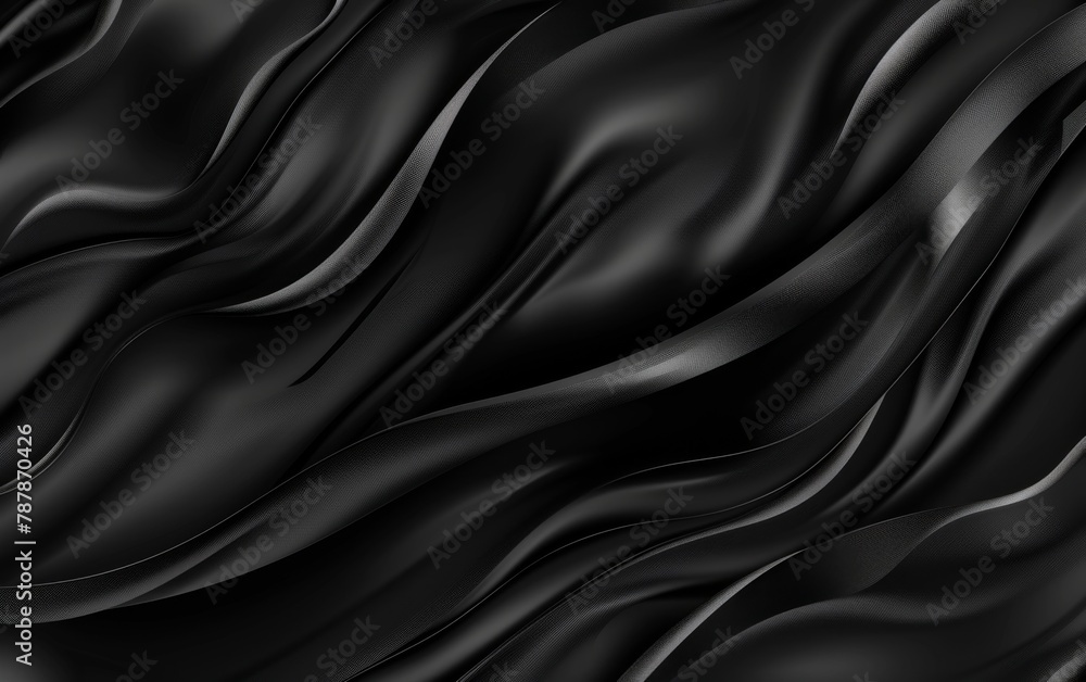 Abstract black background. Luxury wavy background vector design. Dark silk pattern. Vector illustration Abstract black background. Luxury wavy background vector design. Dark silk pattern. Vector illustration