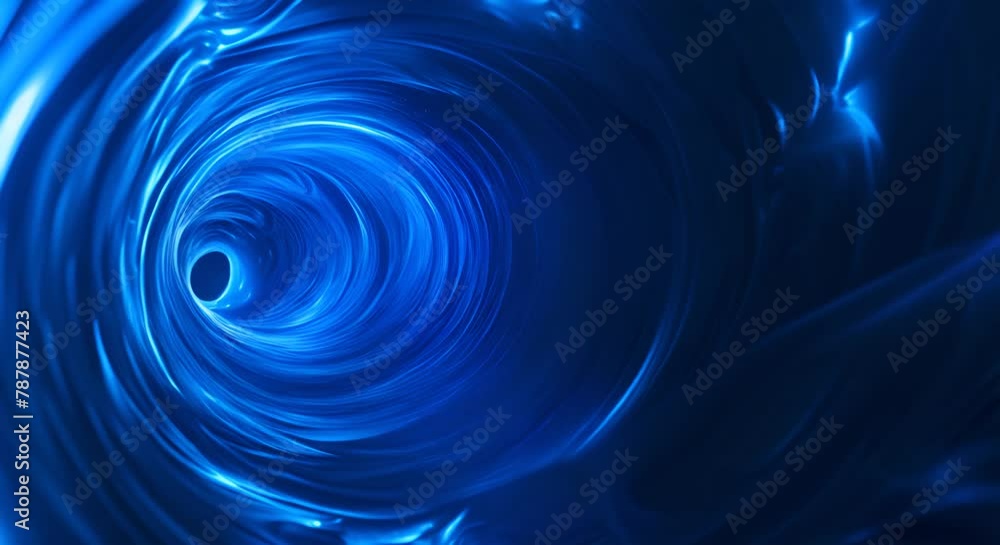 Sapphire blue light streak tunnel, diving into darkness Sapphire blue light streak tunnel, diving into darkness