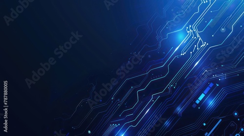 Advanced Technology Concept, CPU Processor Microchip ,Circuit Board