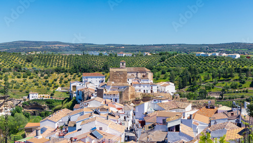 Setenil de las Bodegas white village in Spain