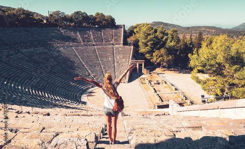 Travel destination in Greece- Famous touristic site of Epidaurus