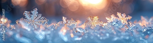 Ice Sprites Crystal, frost s heart, shard reflecting winters soul and elegance, detailed chill, bright clarity, spirit s gem  photo