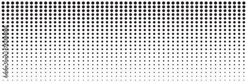 Dots, dotted, polkadots rectangular seamless pattern. Stipple, stippling background. 