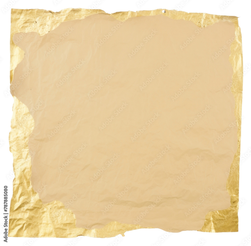 Paper Rip Png Gold PNG Gold ripped paper backgrounds white background rectangle Stock ...