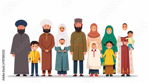 Muslim people father mother grandmother grandfather 