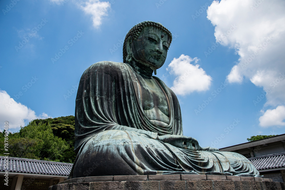 Kamakura Daibutsu (The Great Buddha of Kamakura) is the most famous icons of Japan in Kotoku-in Temple, Kamakura, Japan Kamakura Daibutsu (The Great Buddha of Kamakura) is the most famous icons of Japan in Kotoku-in Temple, Kamakura, Japan