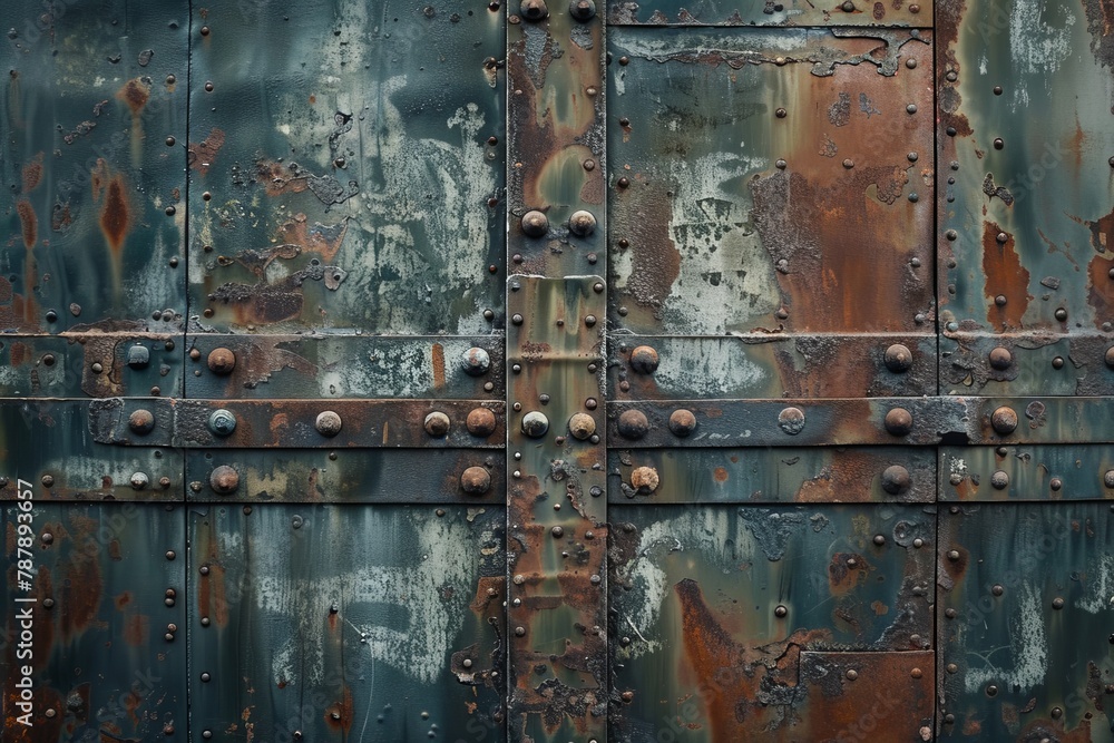 Metal door s background Metal door s background
