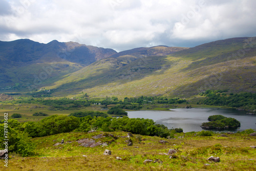 Ladies View is a viewpoint on the Ring of Kerry route, in Killarney National Park in Ireland