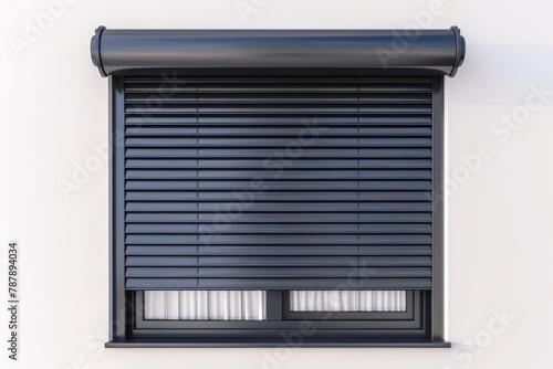 Metal shutter isolated on white background