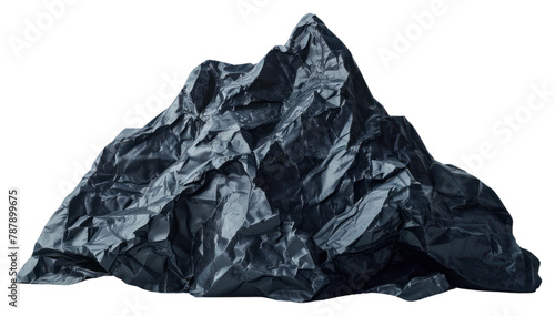 PNG Mountain in style of crumpled anthracite clothing apparel