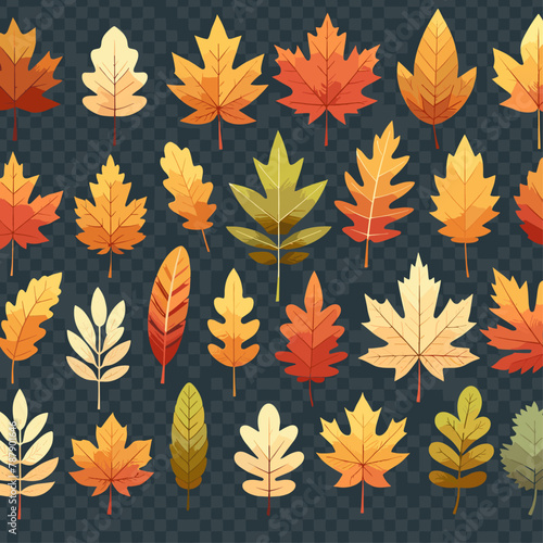 Autumn leaves vector image