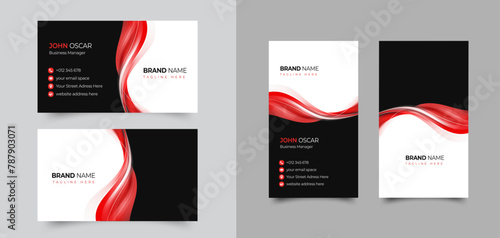 Printing unique business card template. introduction business card. Creative own business card ideas. personal ID visiting cards for businesses, brands, and fashion vectors.