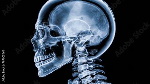 x ray of human skull