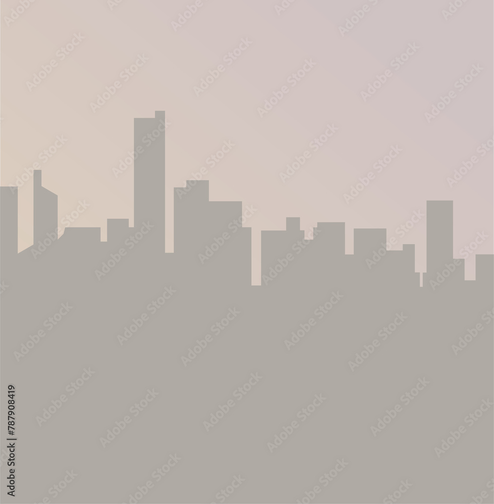 PM 2.5 air pollution city view background 