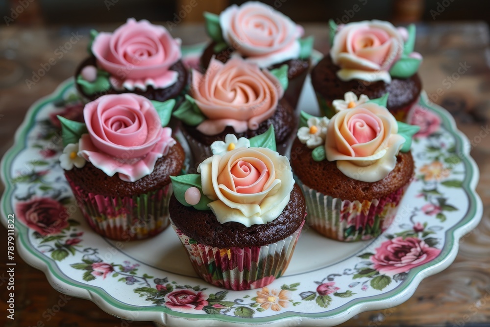 Retro cupcakes Retro cupcakes